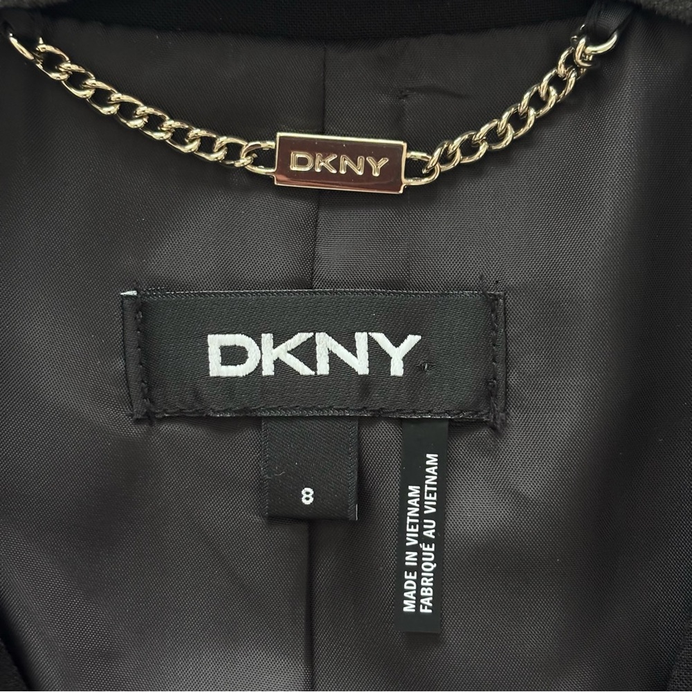DKNY Essentials Fitted Single Button Black Blazer… - image 4
